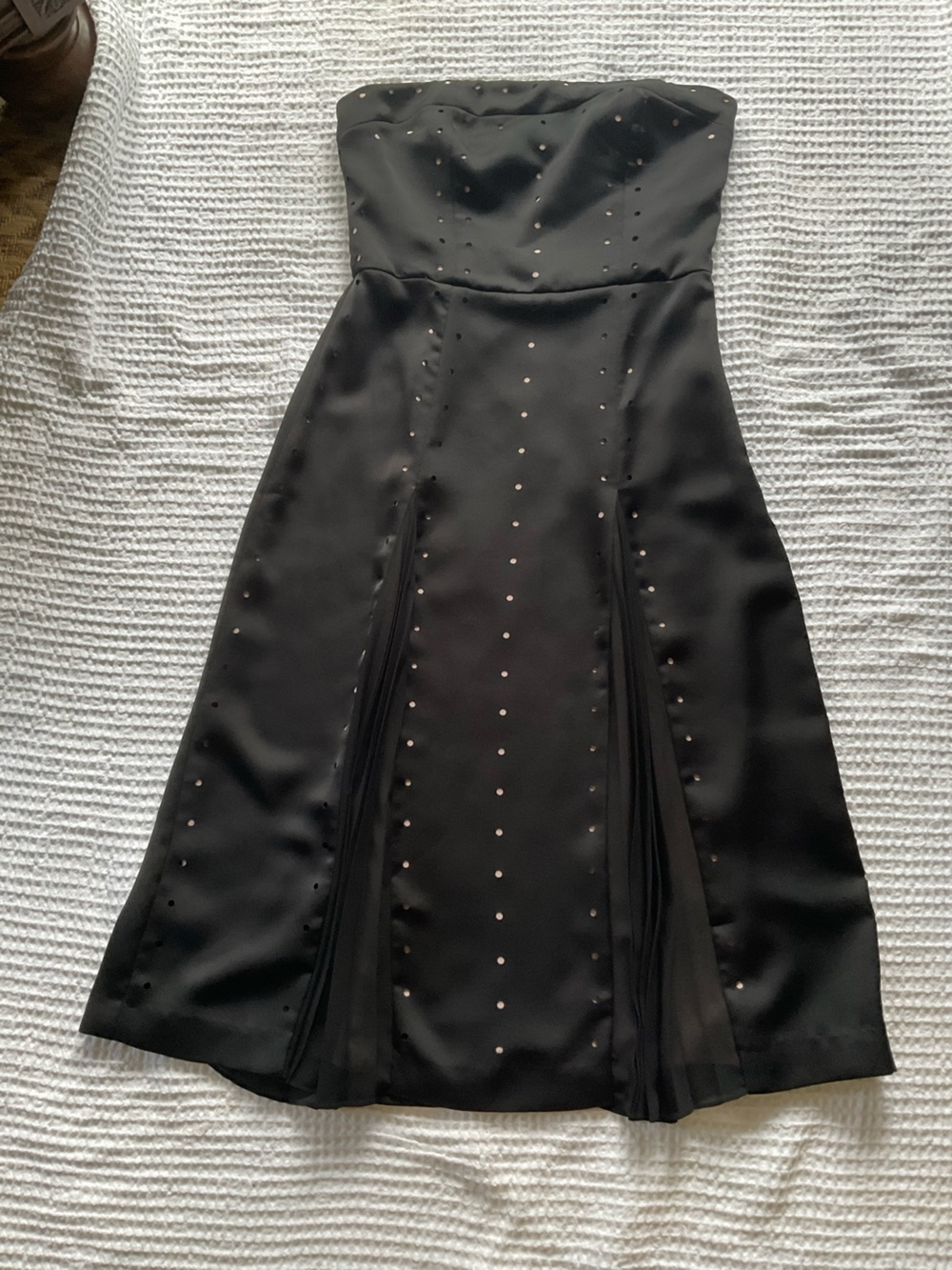 Reiss cocktail dress strapless black size 6